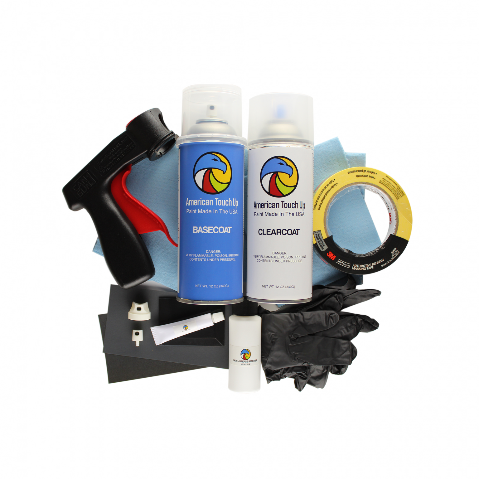 Automotive Spray Paint Basecoat/Clearcoat Kit American Touch Up