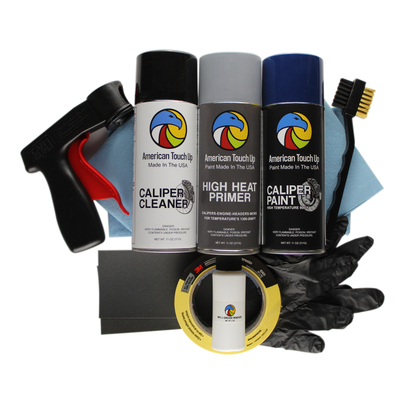 Automotive Brake Caliper High Heat Spray Paint Kit BLUE American Touch Up Automotive Touch