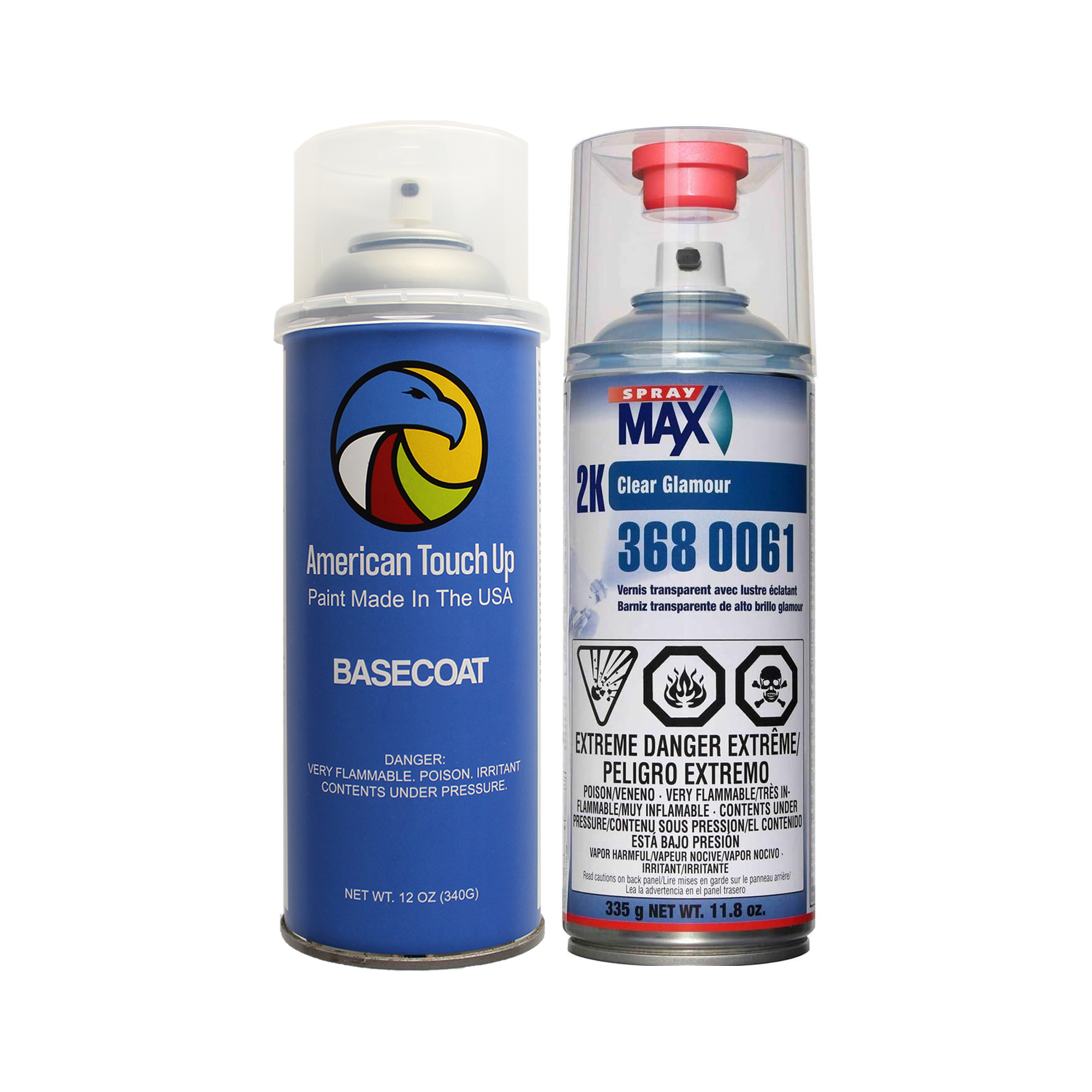 Automotive Spray Paint Basecoat/Spraymax 2K Clearcoat – American
